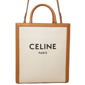Celine Vertical Cabas Tote Bag black grained calfskin